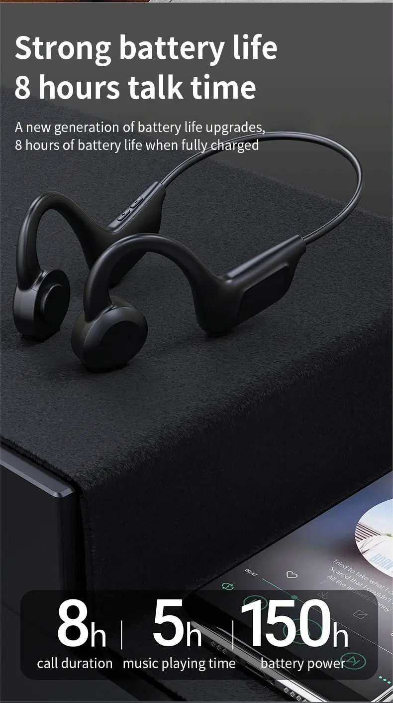 Bone Conduction Gaming Sports Handsfree Mobile Stereo Wireless Bluetooth Headset