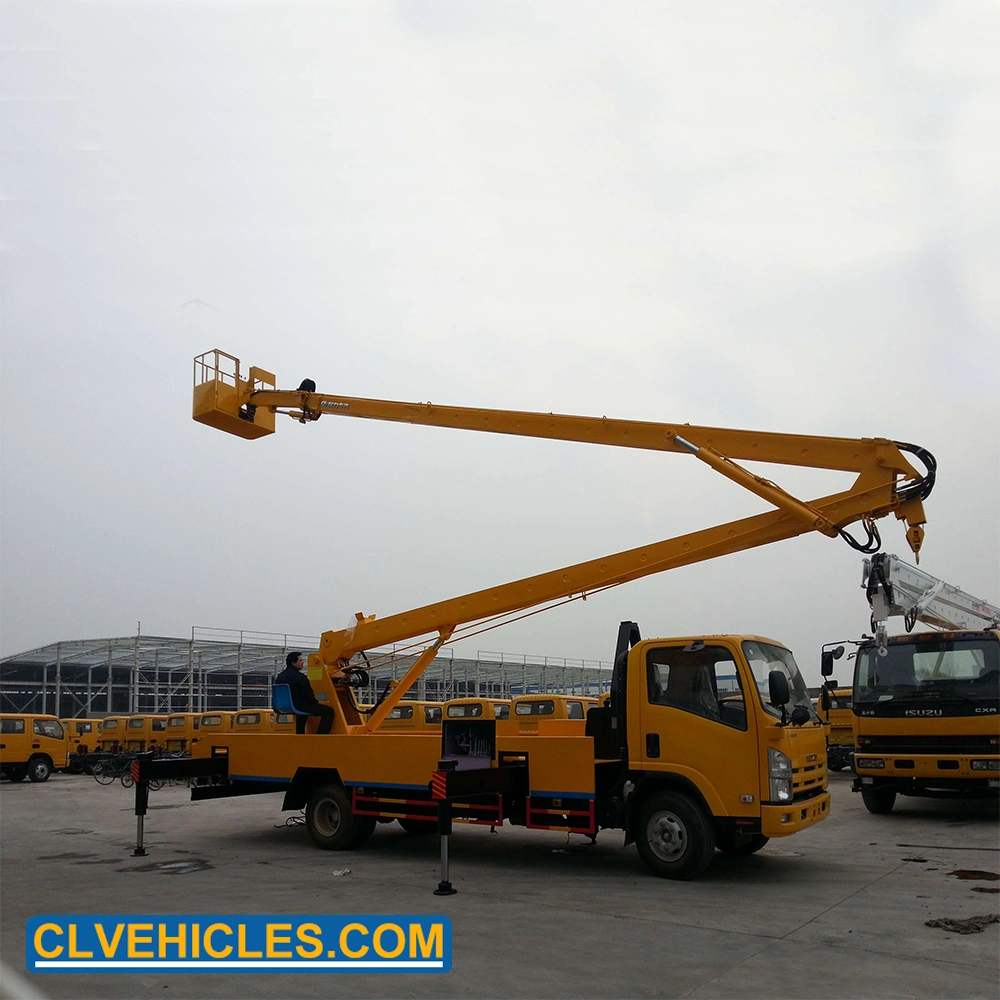 Isuzu 12m Hydraulic Aerial Platform Vehicle, Truck Mounted Boom Lift Vehicle 12m Max. Lifting Height