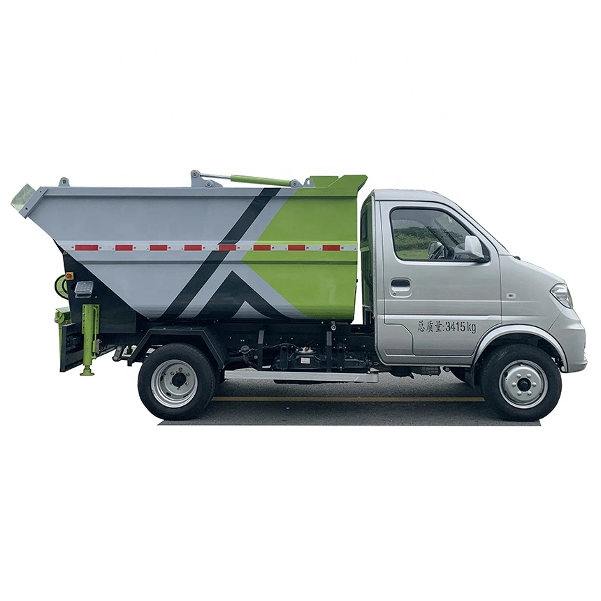 4m3 Self-Loading Compressed Garbage Truck Mounted DFAC 4X2 Pure Electric New Energy Vehicles Chassis for Transporting Garbage